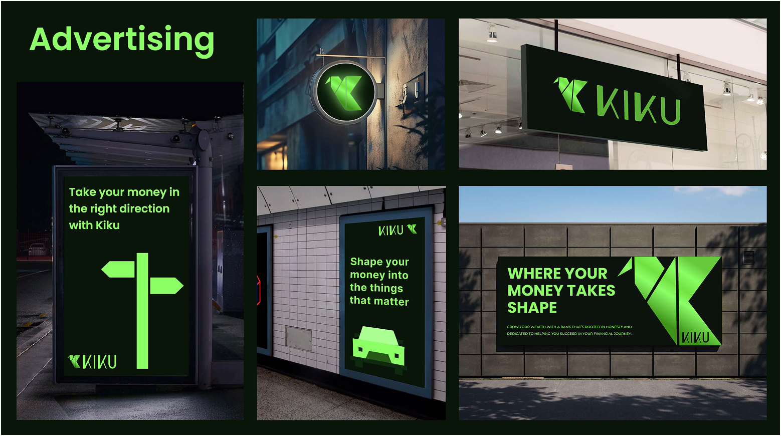 Kiku advertising designs