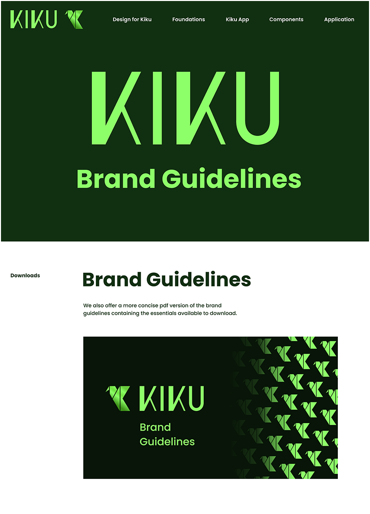 Kiku design system website part 1