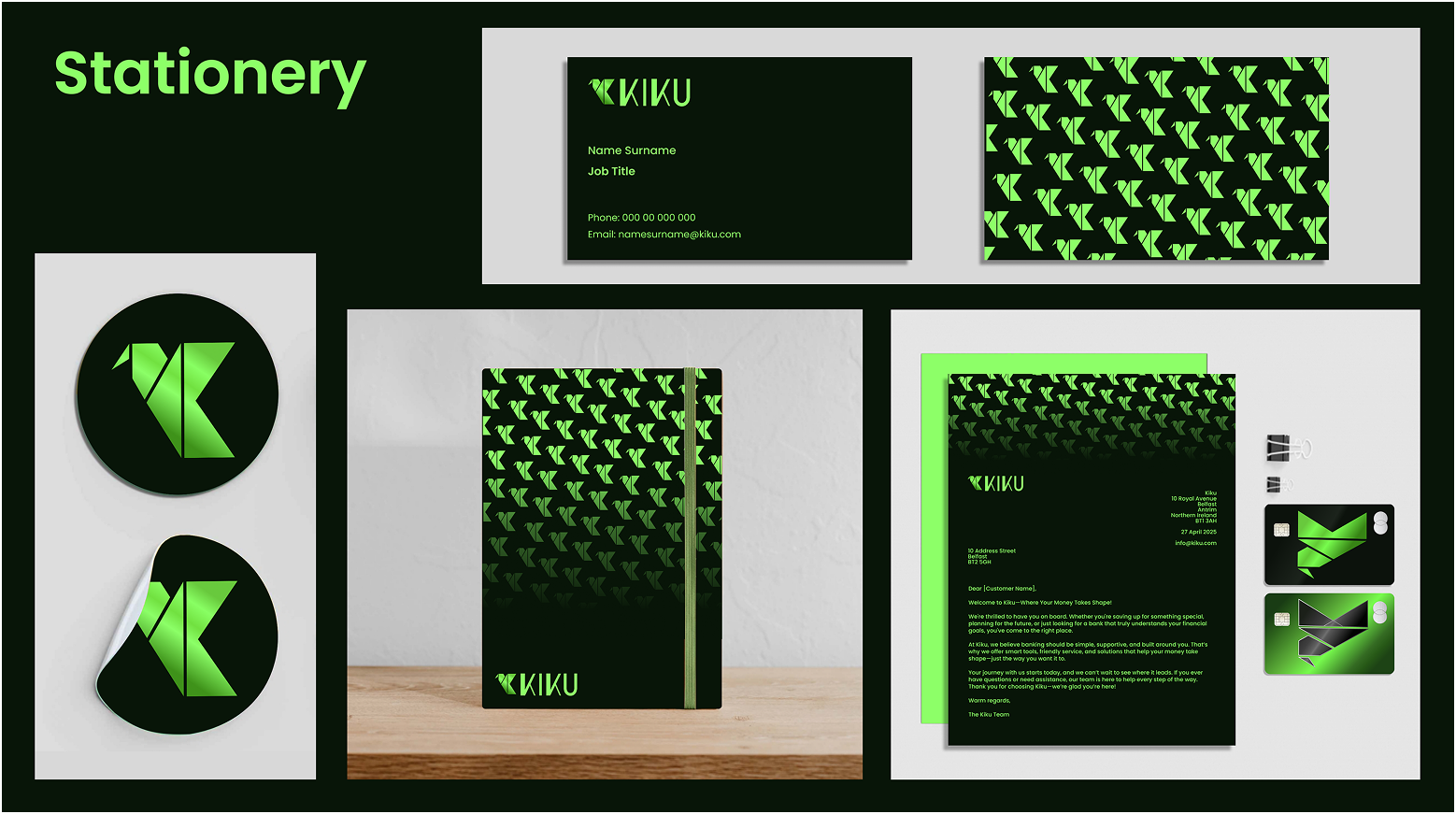 Kiku stationery designs